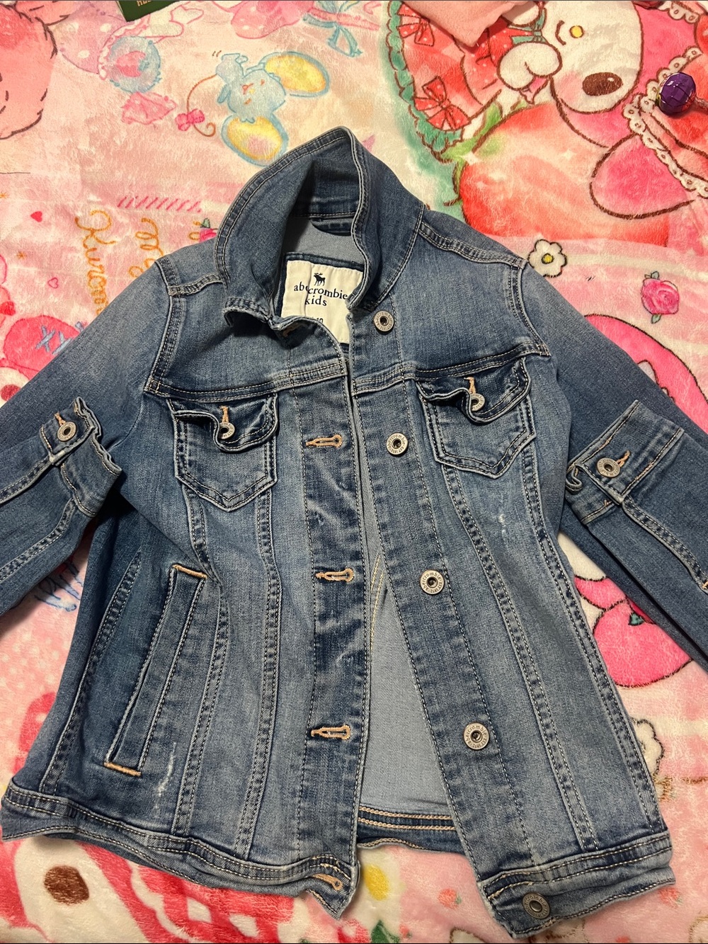 abercrombie kids Blue Denim Jean Jacket